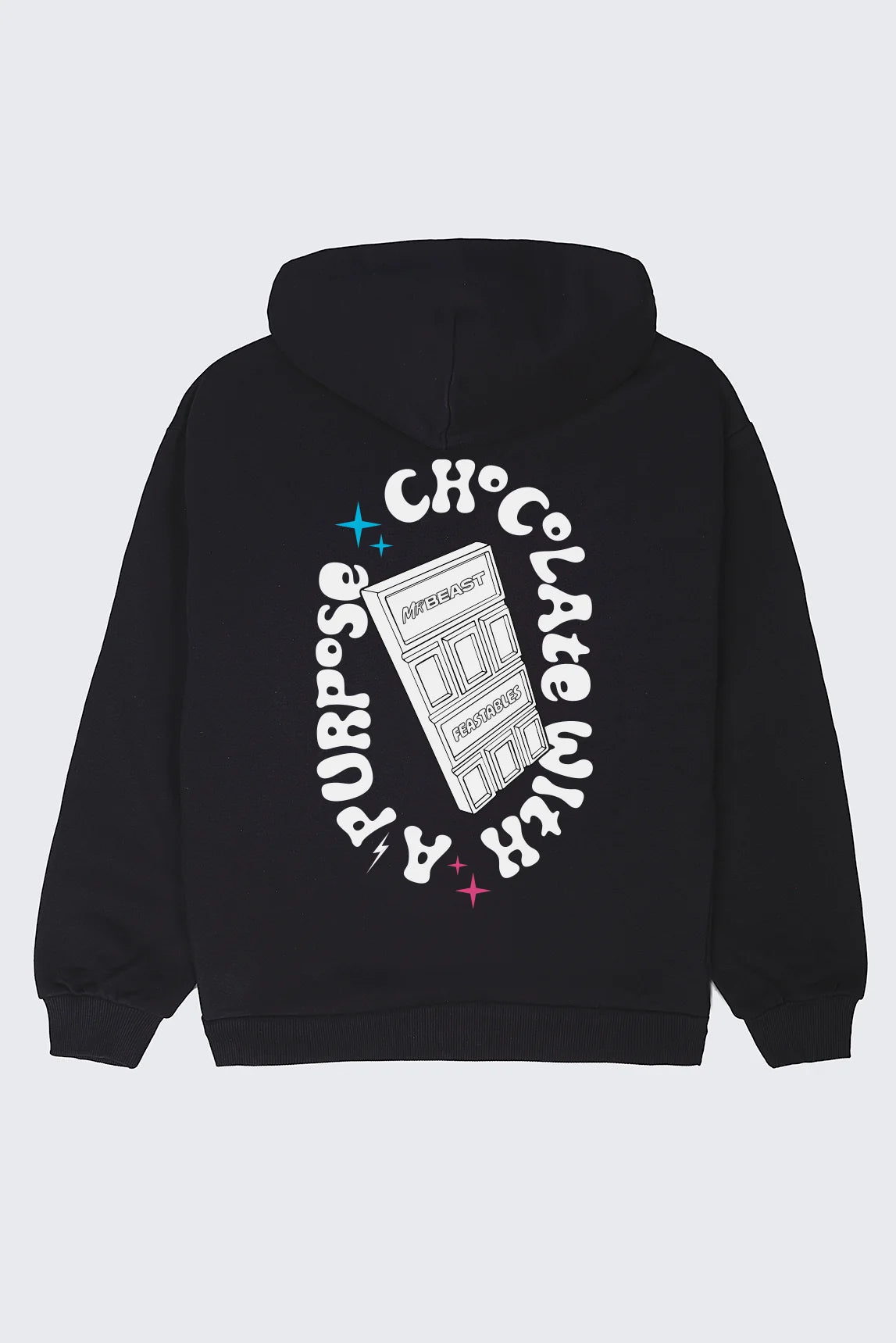 Youth Feastables Retro Hoodie - Black