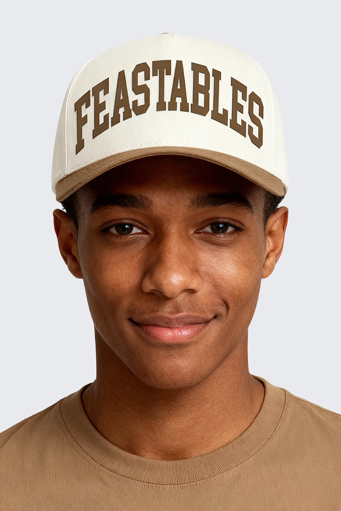 Feastables Two Tone Hat - Cream / Khaki Main image